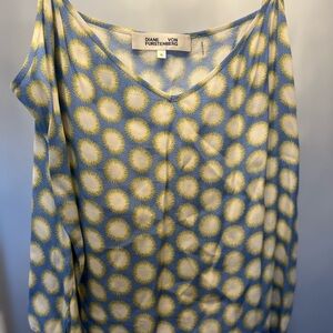 Diane Von Furstenberg Sunburst Patterned Blouse